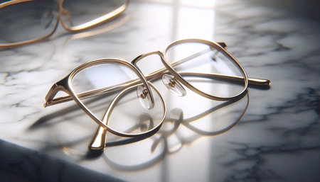 A modern minimalist eyeglasses collection, Ai generated imageの写真素材
