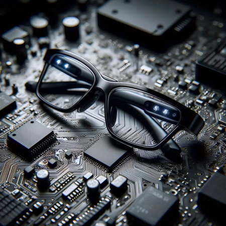 A modern smart glasses technology, Ai generated imageの写真素材
