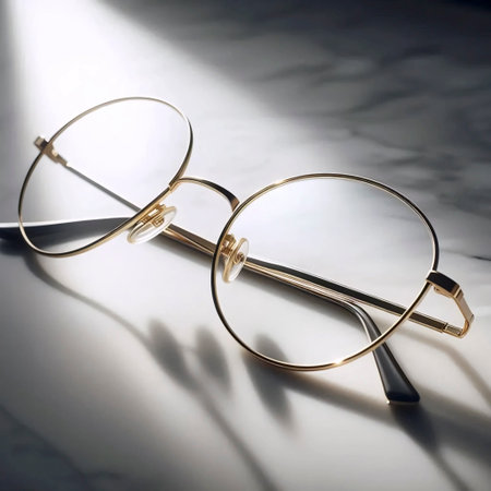 A modern minimalist eyeglasses collection, Ai generated imageの写真素材