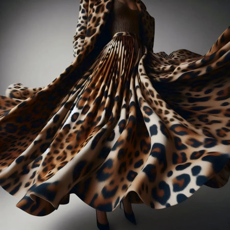 An animal print coat as a statement piece, Ai generated imageの写真素材