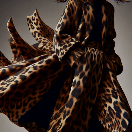 An animal print coat as a statement piece, Ai generated imageの写真素材