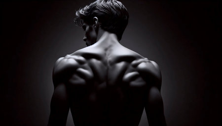 An abstract body composition, Ai generated imageの写真素材