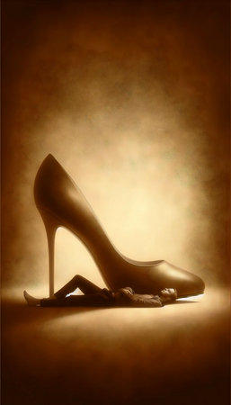 A sepia tone art, Ai generated imageの写真素材