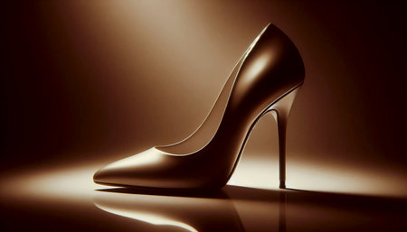 A sepia tone stiletto elegance study, Ai generated imageの写真素材