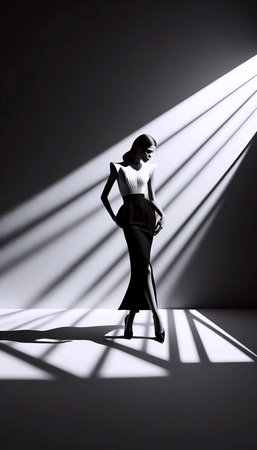 A high contrast modern waiting art