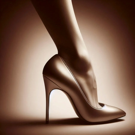 A sepia tone stiletto elegance study, Ai generated imageの写真素材