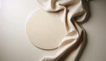 An elegant natural beige mockup background, Ai generated image