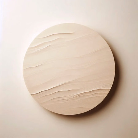 A minimalist neutral light backdrop, Ai generated image