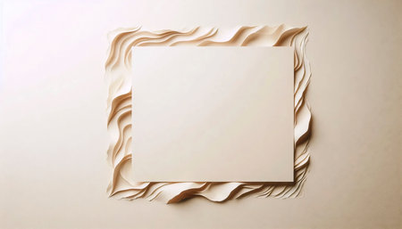 A minimalist neutral light backdrop, Ai generated image