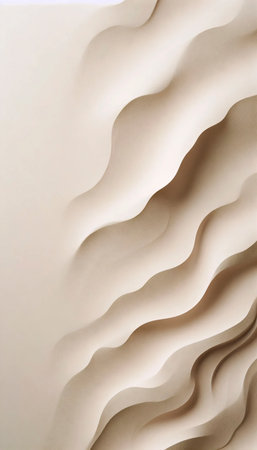 A minimalist neutral light backdrop, Ai generated image