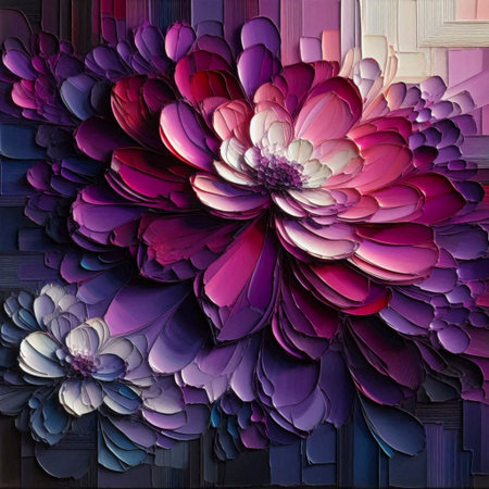 A modern luxury floral wall art, Ai generated image
