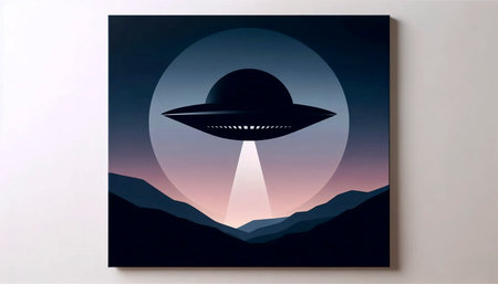 A modern I Want To Believe poster art, Ai generated image