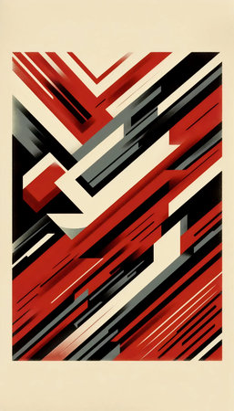 A Soviet propaganda poster style artwork, Ai generated image
