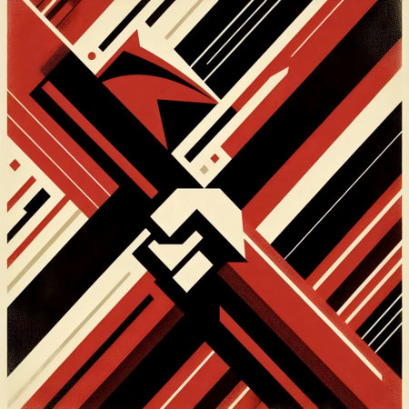 A Soviet propaganda poster style artwork, Ai generated image