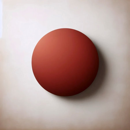 A minimalist terracotta core art print, Ai generated image