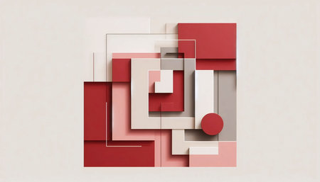 A minimalist graphic illustration poster, Ai generated image