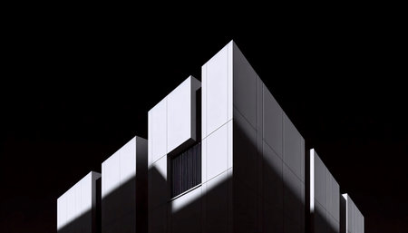 A minimalist architecture poster, Ai generated image