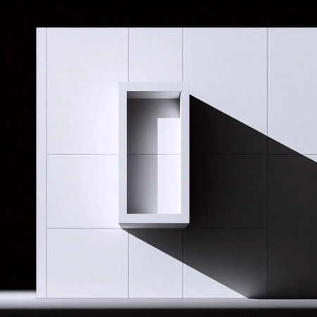 A minimalist architecture poster, Ai generated image