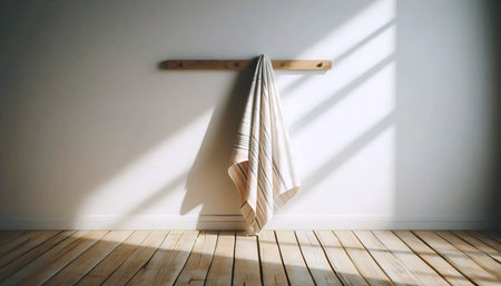 A minimalist beach house decor print, Ai generated imageの写真素材