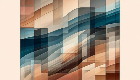 A fashionable minimalist art print, Ai generated image