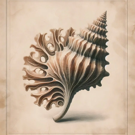 A vintage lithograph print for a bathroom, Ai generated image