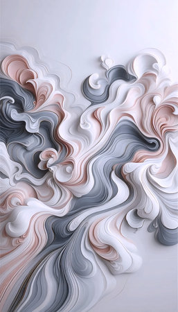 A marble swirl abstract art print, Ai generated image