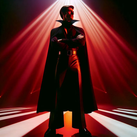 A dynamic and vibrant cinematic capture of disco era drama, Ai generated image