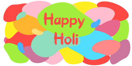 vector illustration banner indian festival of colors holiのイラスト素材