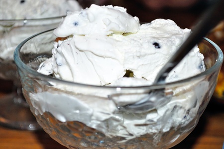 I ate ice cream and thought, well, why should it not take a photograph, because it brings me the sweetness and the pleasures of Paradise, and then, and someone else will like itの写真素材