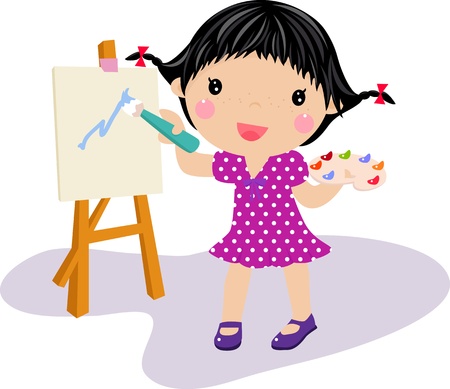 Kids Drawing - Vector のイラスト素材