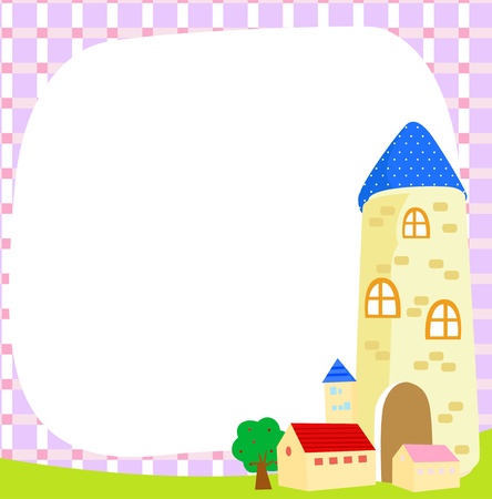 house and frame のイラスト素材