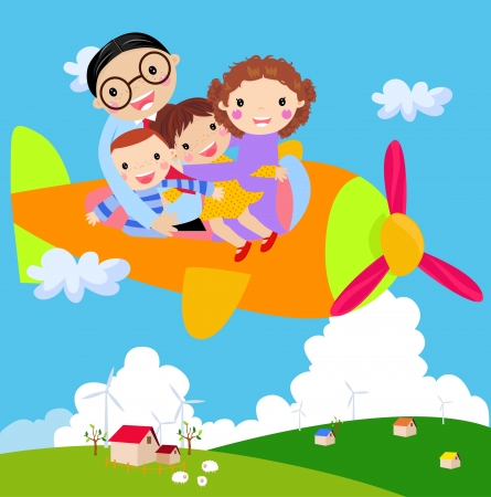 family travel のイラスト素材