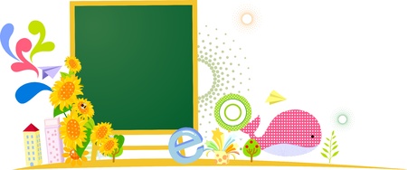blackboard background のイラスト素材