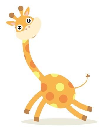 cute giraffe のイラスト素材