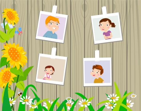 Family photosのイラスト素材