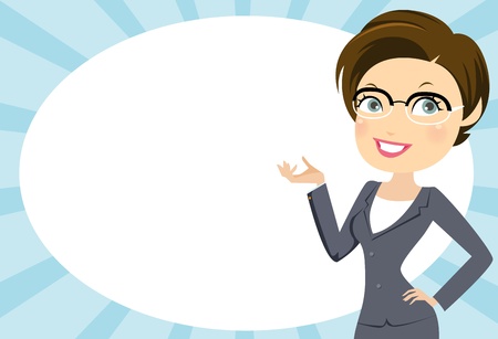 office womanのイラスト素材