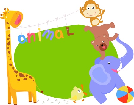 Cartoon animal のイラスト素材