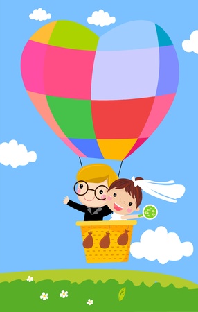 Love is in the air illustrationのイラスト素材