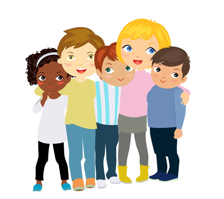 group of kidsのイラスト素材