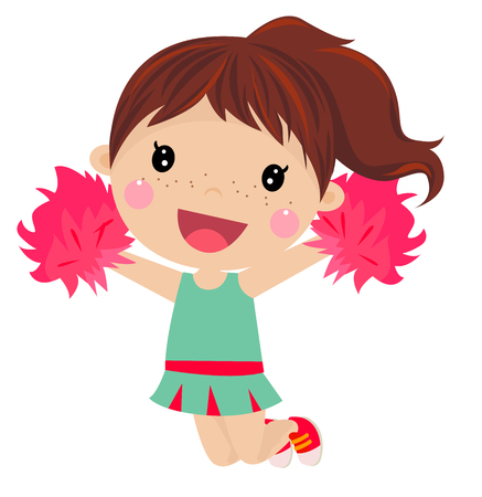 cheerleader girlのイラスト素材