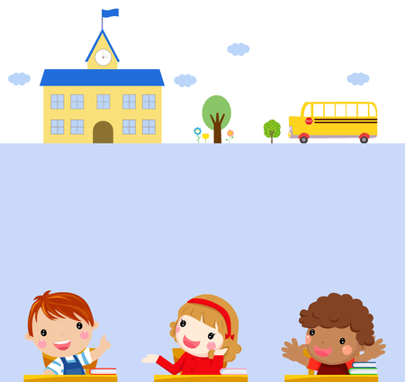 Children in classroomのイラスト素材