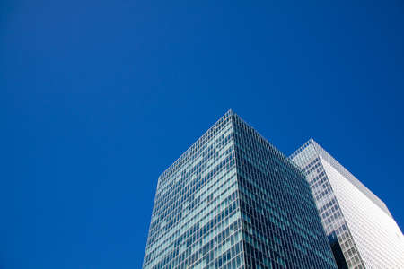 Modern office buildings against the blue skyの写真素材