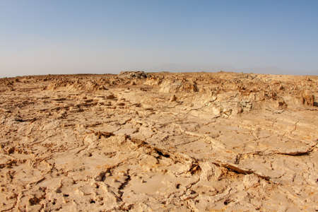 Extreme environment around the Dallol volcano in the Danakil Depression, Ethiopiaの写真素材