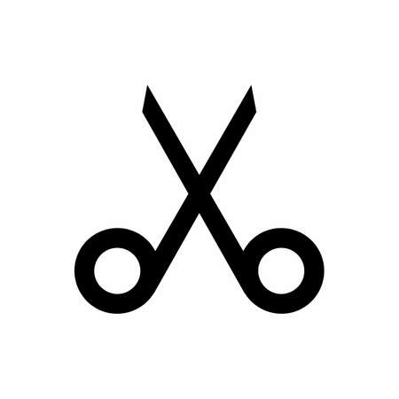 Simple And Clean Scissor, Cut Vector Icon Designのイラスト素材