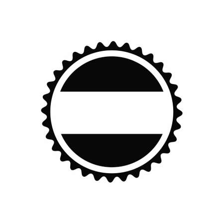 Bottle Cap Vintage Template Vector Illustrationのイラスト素材