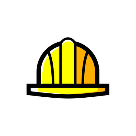 Simple And Clean Hard Hats, Safety Helmet Vector Designのイラスト素材