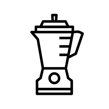 Simple And Clean Blender Outline Vector Icon Illustrationのイラスト素材