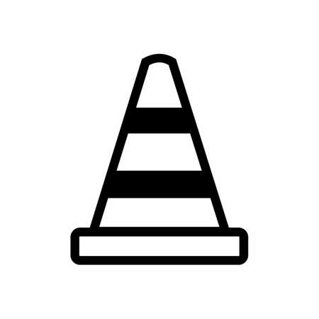 Traffic Cone Icon Vector Illustrationのイラスト素材