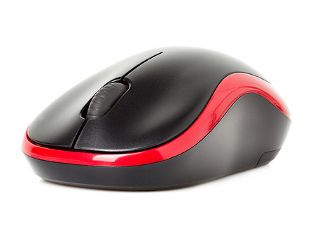 computer red mouse isolatedの写真素材