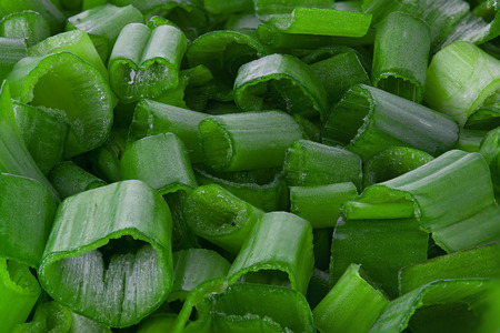 Fresh chivesの写真素材